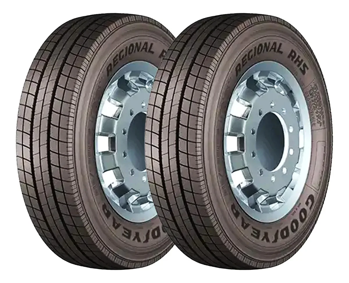 Kit 2 Pneu Goodyear Aro 17,5 Regional Rhs Liso 235/75r17.5