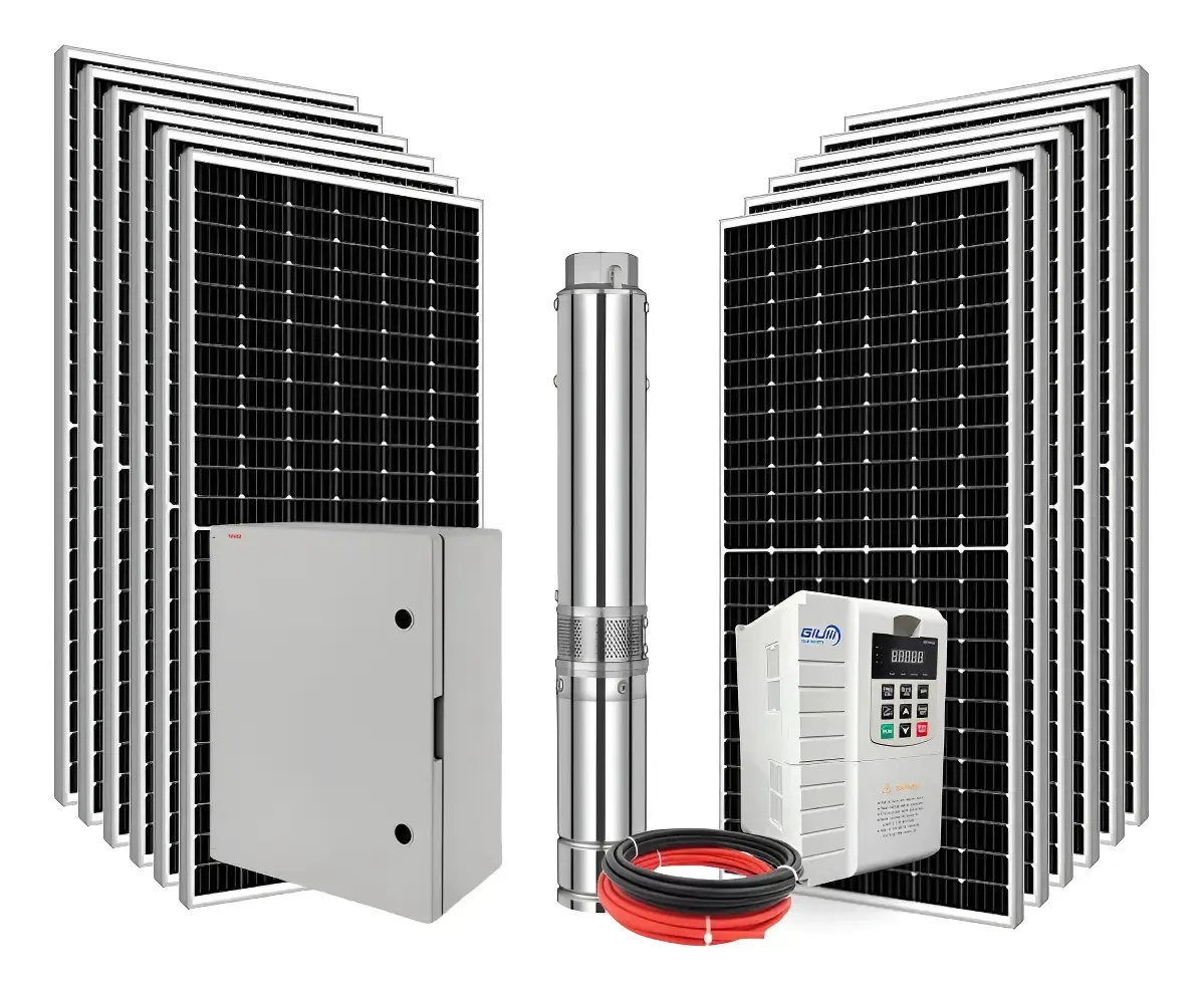 Kit Bomba Solar Irrigação Giulli St18-07 220.000 L/dia 4cv