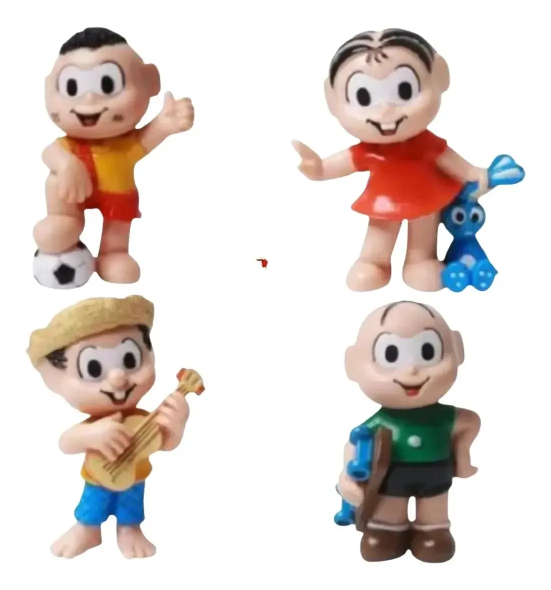 Conjunto 4 Bonecos Turma Da Mônica 8cm - I9 Brinquedos 0027