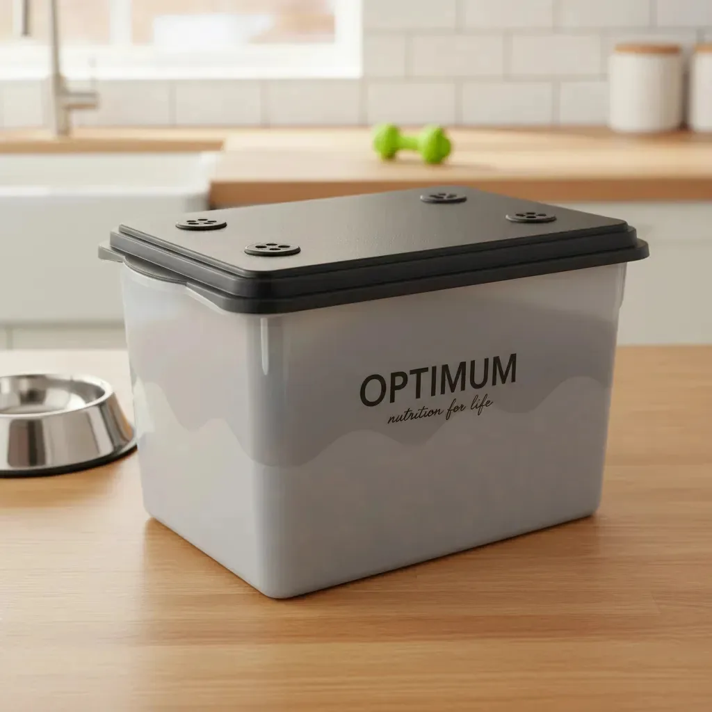 Porta Ração Mec Pet Pote Container 15 Kg Com Tampa Cinza/ Porta Ração Cinza