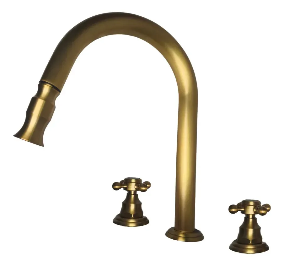 Torneira Misturador Bancada Davinci Vintage Bronze Antigo Bronze Bronze Antigo