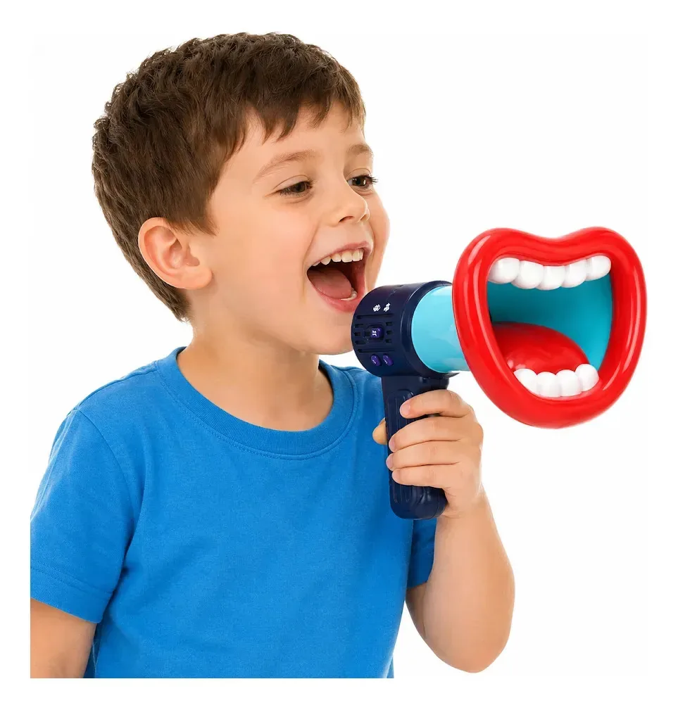 Brinquedo Megafone Infantil Muda Voz Robo Amplificador