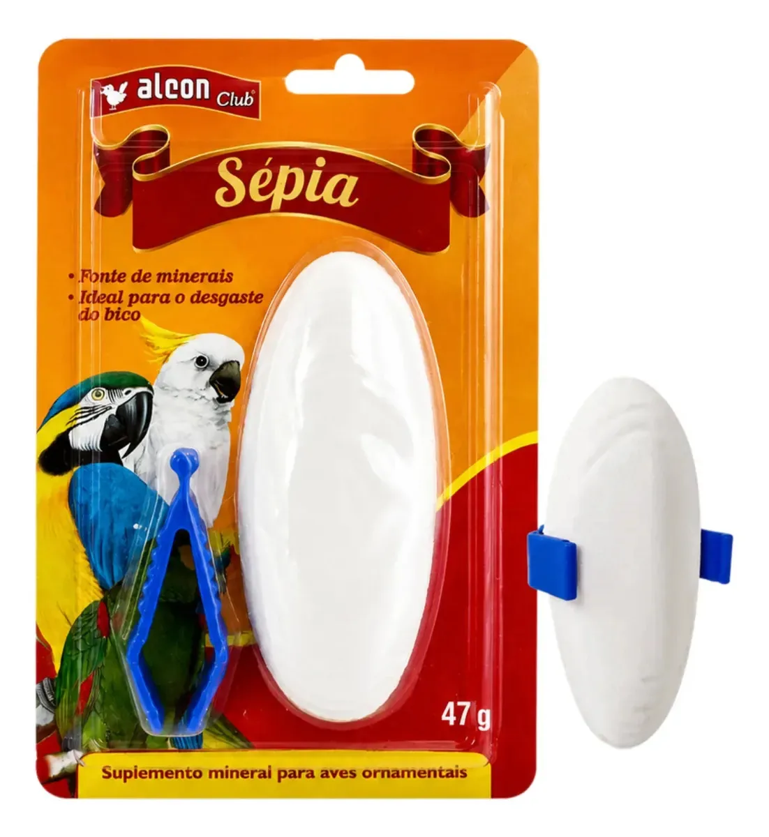 Cálcio Para Aves Pássaros Desgaste Do Bico Mineral 47g