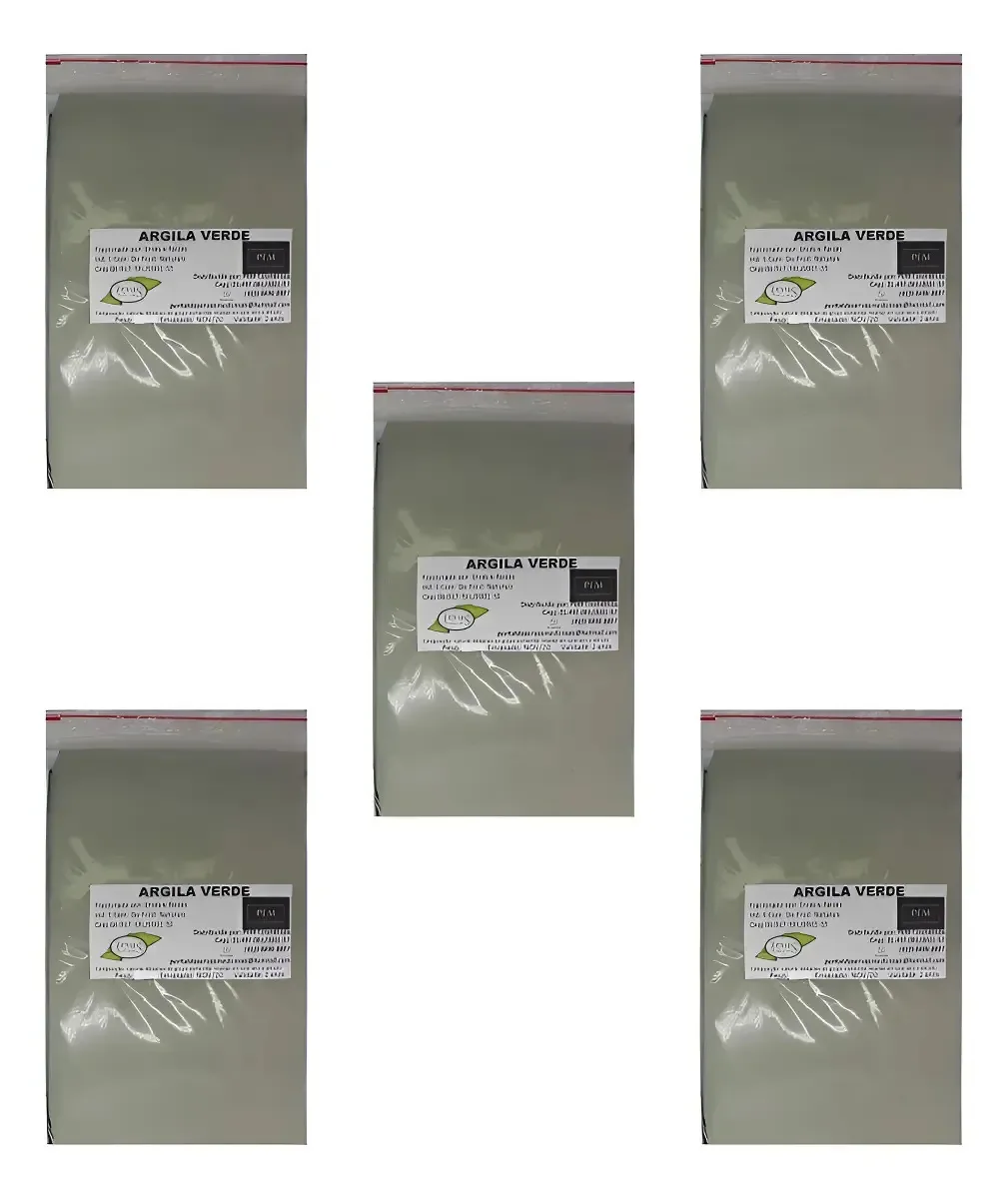 Argila Verde 5kg Pura Estética Facial E Corporal Normal