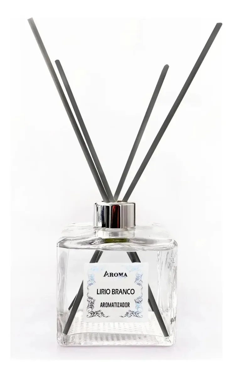 Difusor De Varetas 350ml Lirio Branco Aromamax Aromatizador