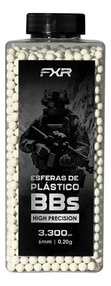Bbs Esferas De Airsoft 6mm 0,25g 3300un High Precision - Fxr
