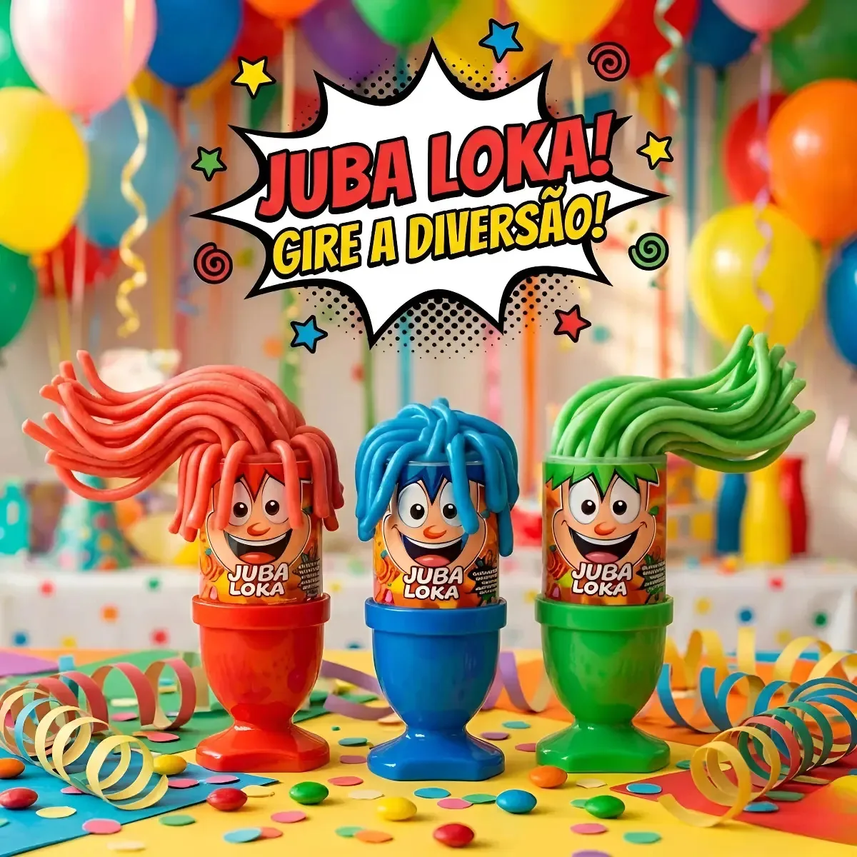 Doce Bala Juba Loka Guloseimas Sortidas Chicle Festa Atacado