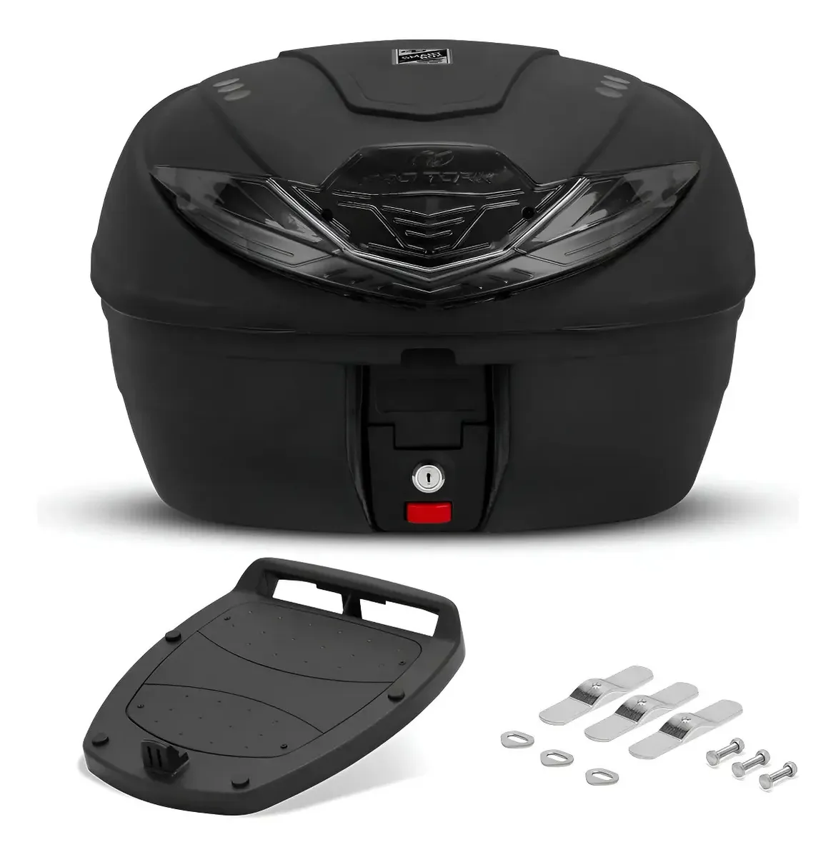 Baú Bauleto 35 Litros Universal Smart Box 4 Todas As Motos Cor Fumê