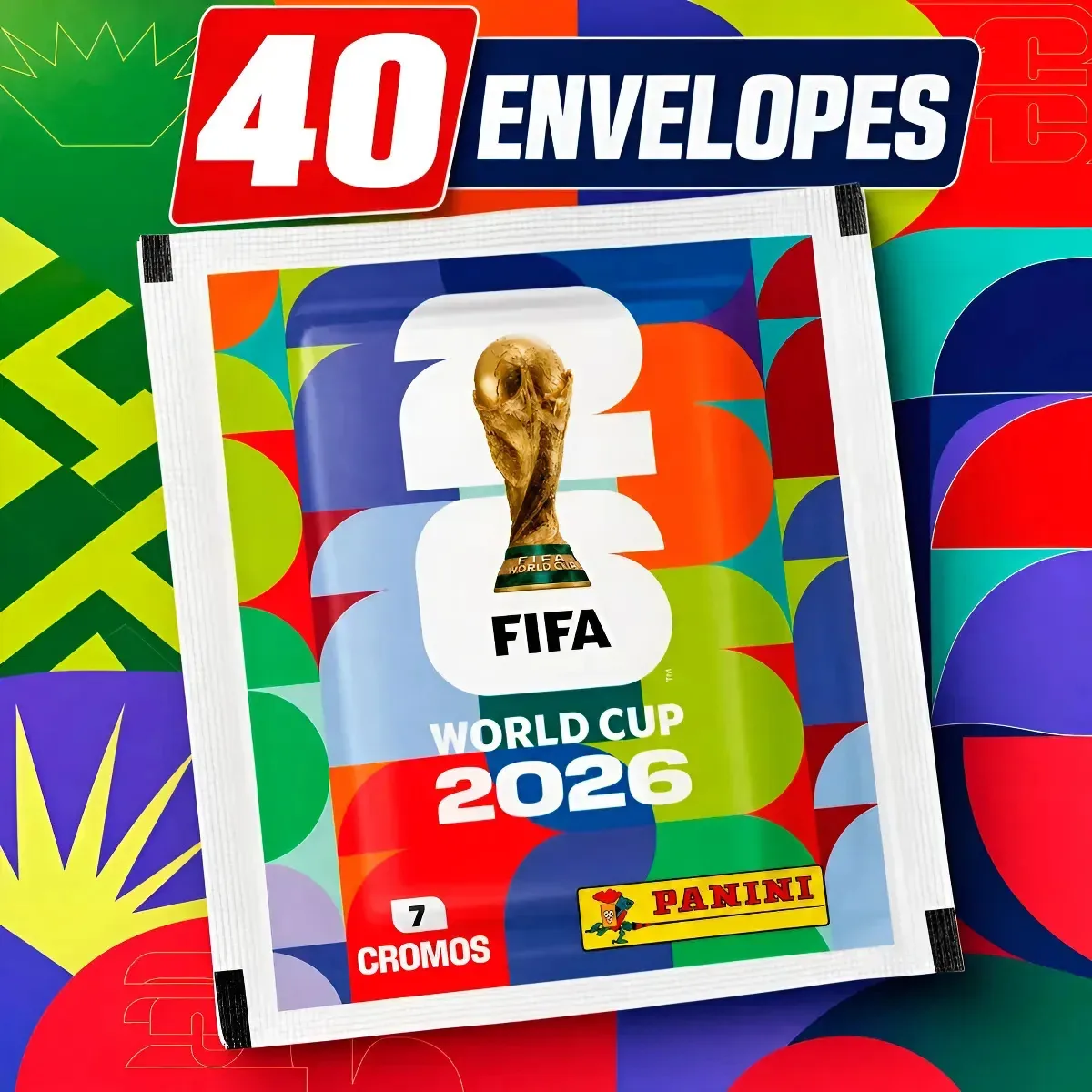 40 Envelopes Figurinhas Copa Do Mundo 2026 Panini