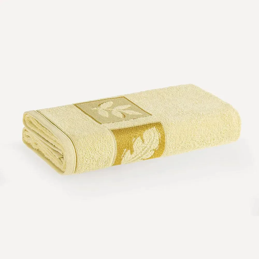 Toalha De Rosto Quebec Ráfia Ráfia/dourado