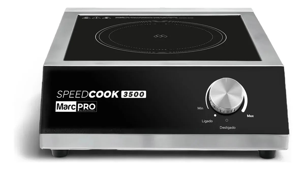 Fogão Cooktop Marchesoni Speedcook 1 Boca Prateado