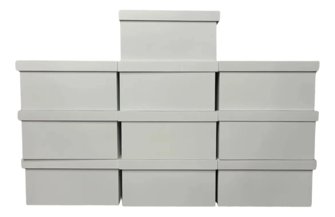 Kit com 10 Caixas MDF Brancas para Lembrancinhas (20x20x10 cm)