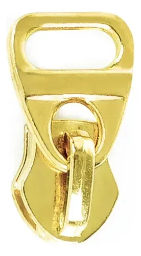Cursor Zíper Passa Fita N5 Dourado Cataforetico 100 Unidades Dourado