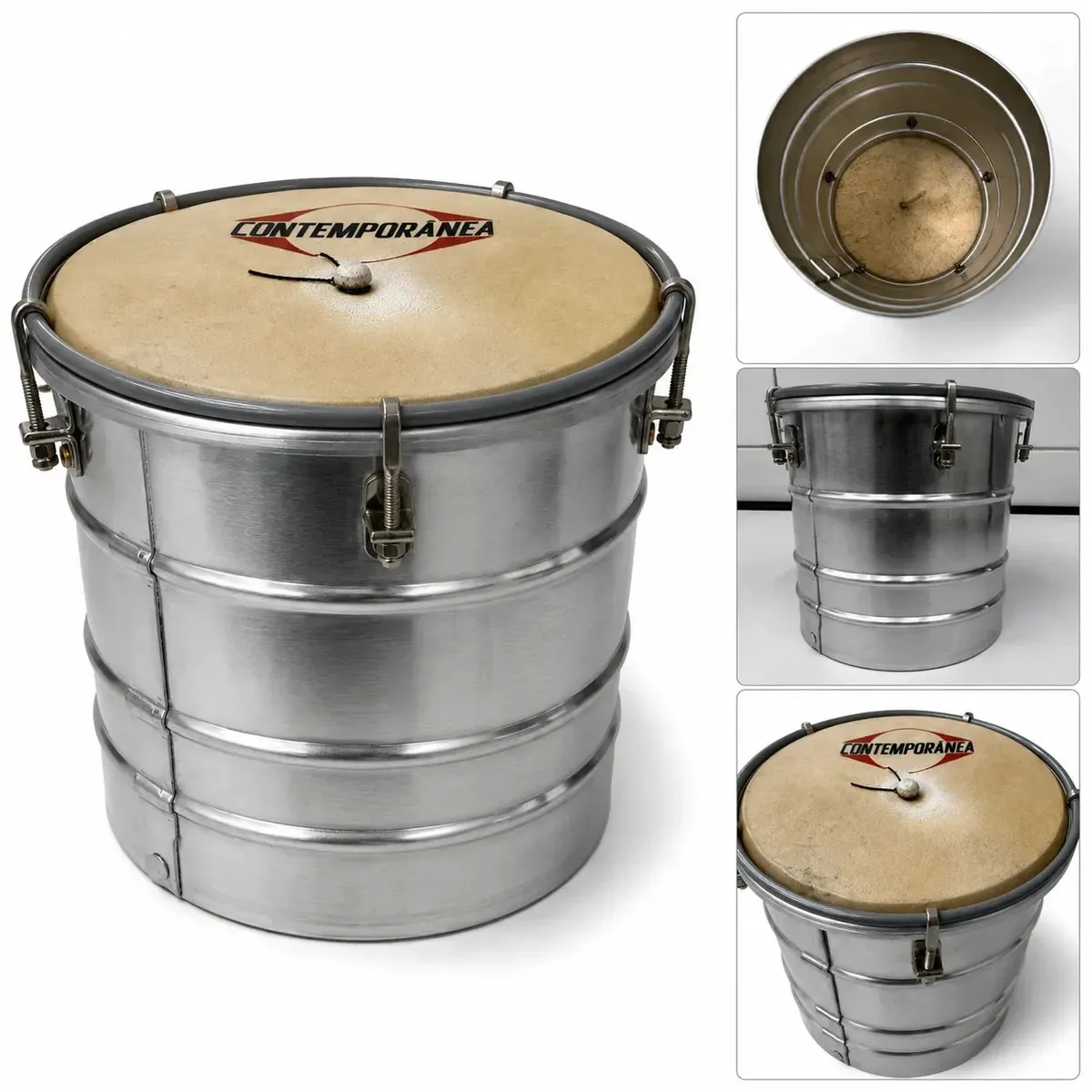 CUÍCA CONTEMPORÂNEA LIGHT 6" ALUMÍNIO 115LT SAMBA, PAGODE, CARNAVAL, ENSAIOS, GRAVACOES