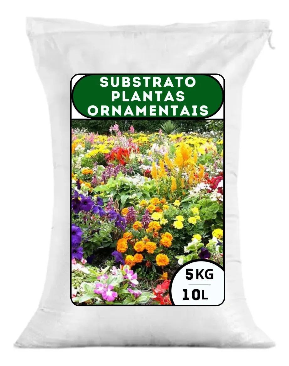 5kg Substrato Ornamentais (10l) Terra Vasos E Jardins