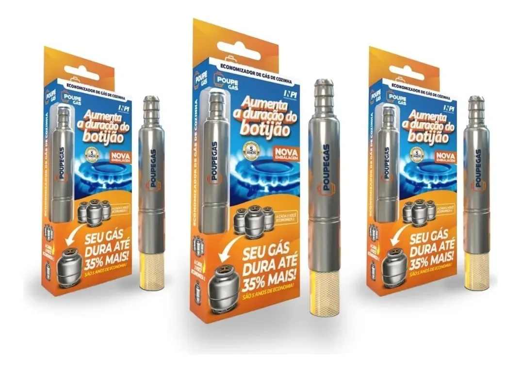Kit 3 Economizador De Gas Para Fogao Residencial - Poupegas