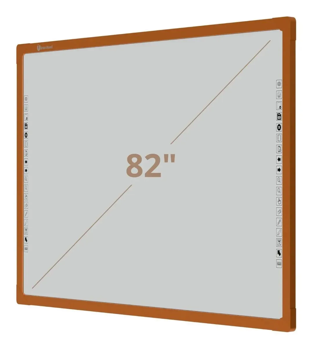 Lousa Interativa Unionboard Color 82 Laranja Multitoque