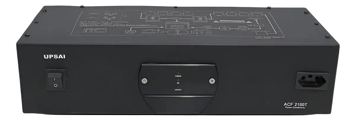 Detalhe! Condicionador De Energia Upsai Acf2100t 2000va Preto