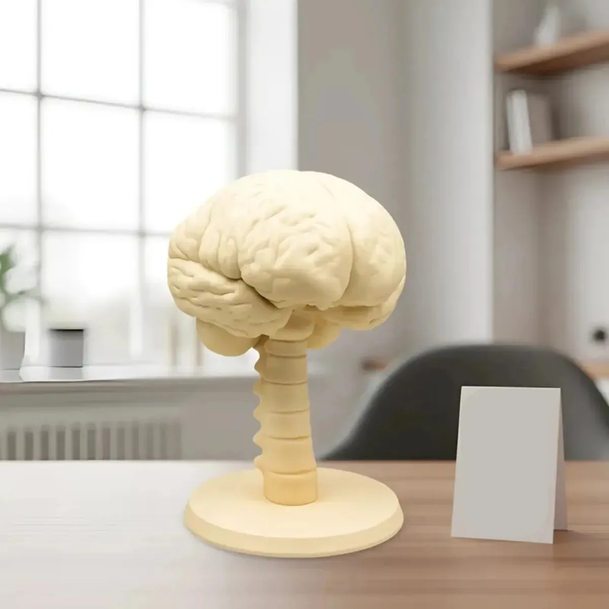 Cérebro Anatômico 3d Escultura Decorativa Psicologia Sala