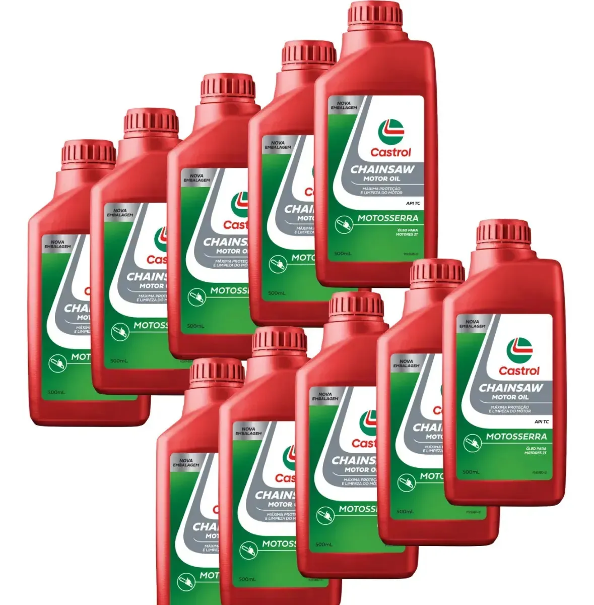10 Oleo 2 Tempo Motosserras Roçadeiras Castrol Chainsaw
