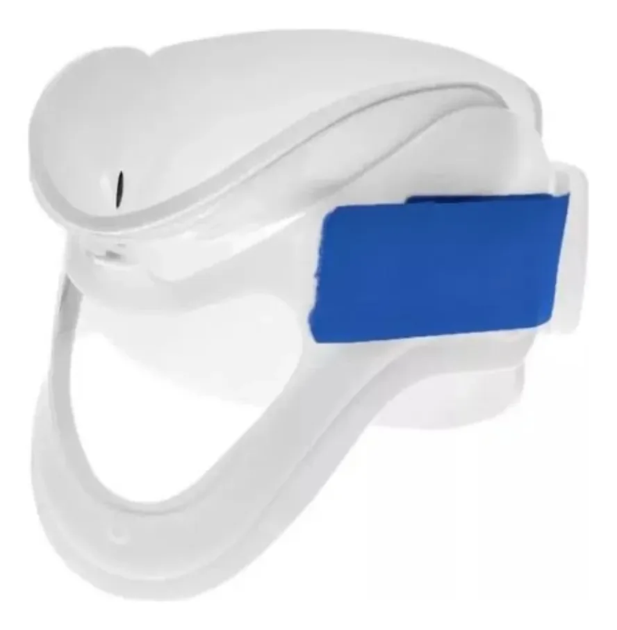 Colar Cervical Rígido P P/ Primeiros Socorros Branco E Azul