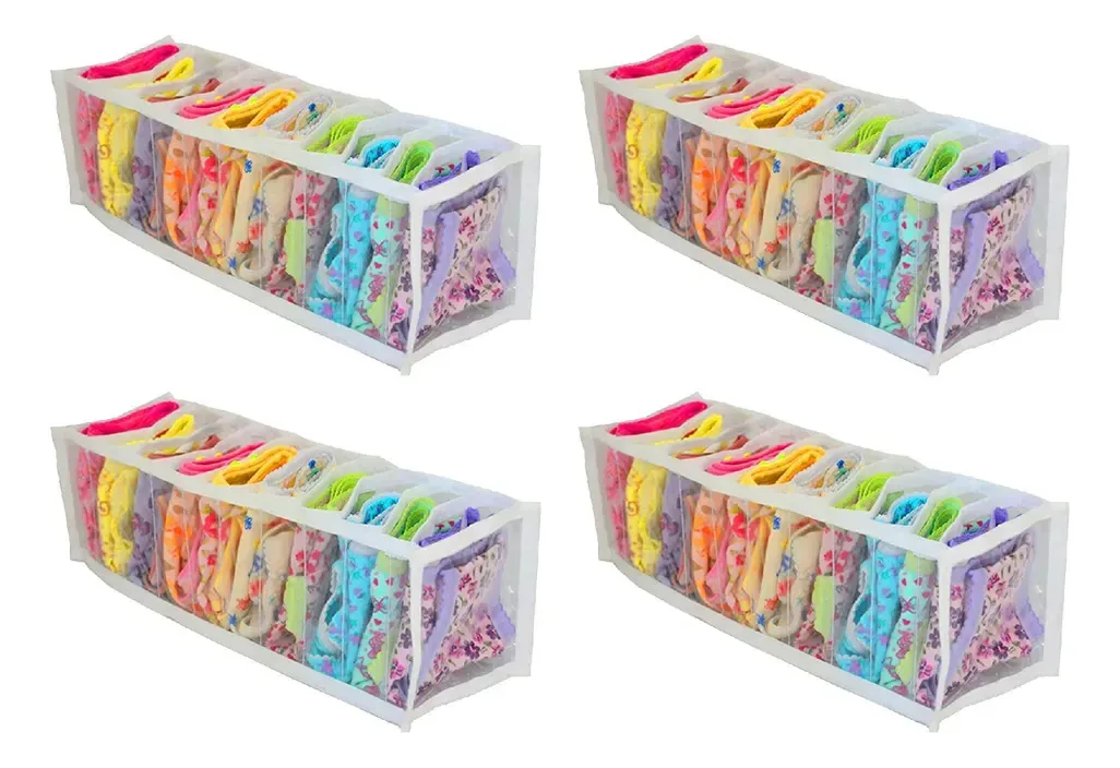 Colmeia Organizadora De Gavetas Kit C/10 Peças, Linha Baby Kit Com 4