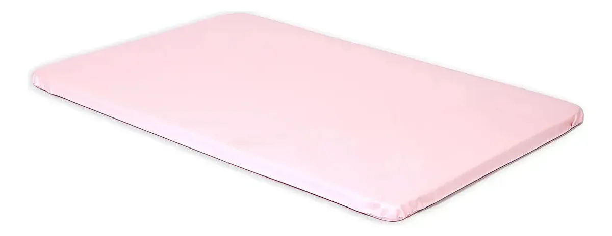 Trocador De Fralda Fino Slim Lavavel Comoda Para Seu Bebe Cor Rosa Liso