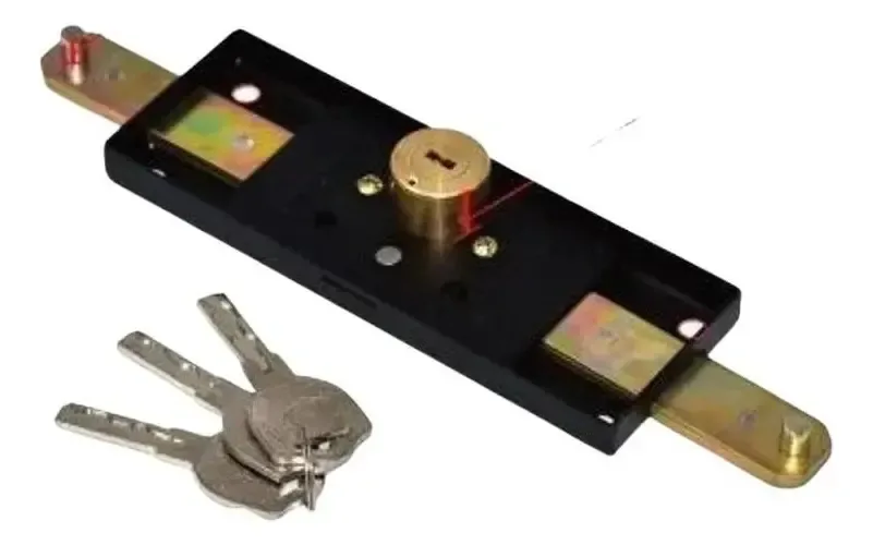 Fechadura Para Porta De Aço De Enrolar + 3 Chaves Multiponto