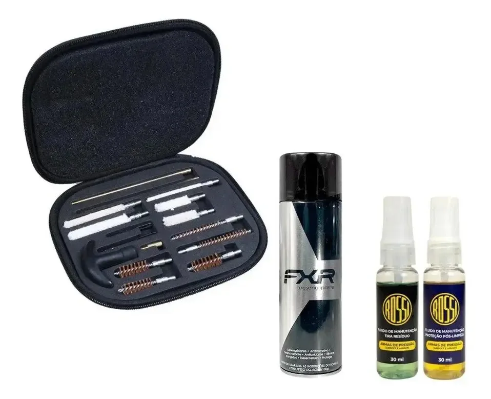 Desengripante/anticorrosivo+kit Fluidos+kit Limpeza P/ Armas