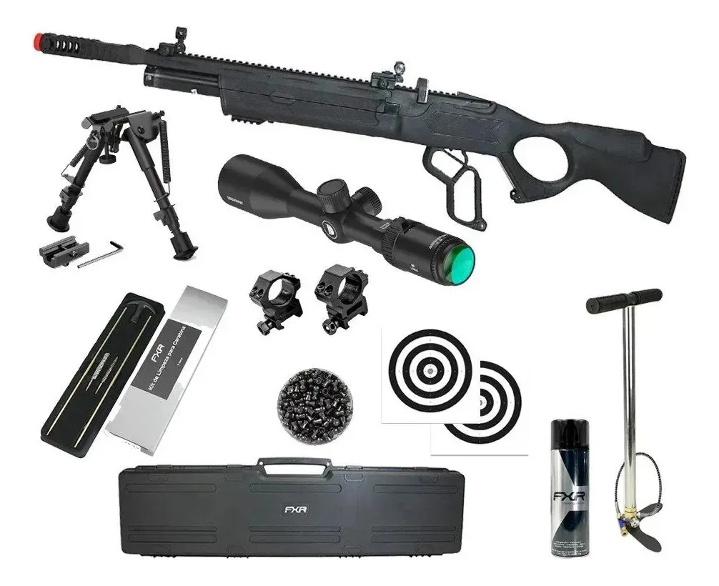 Carabina Pcp Hatsan Vectis 6.35 Lever Action + Kit Precisão Black