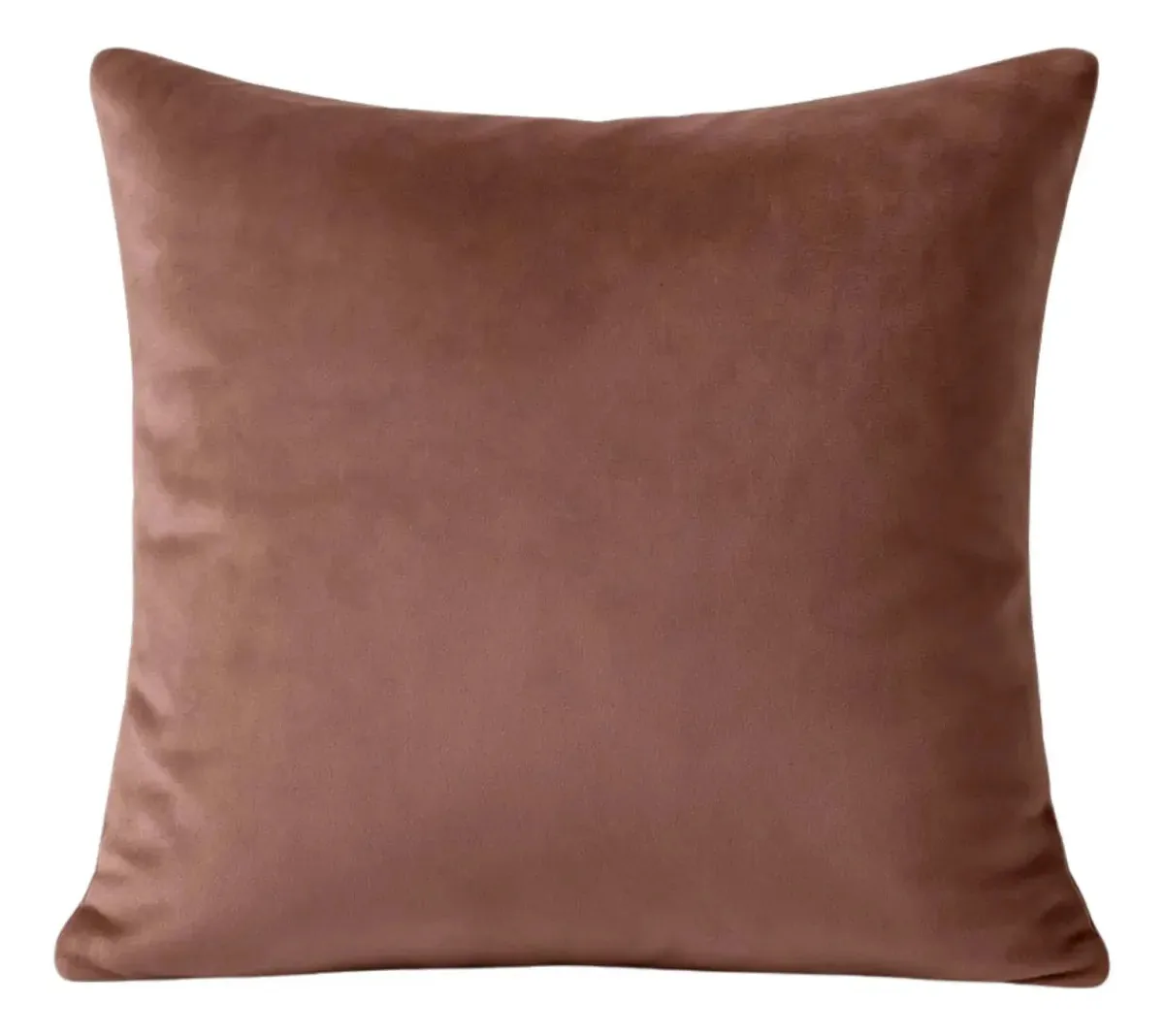Kit 04uni Almofadas Quadradas Veludo Acaso Decor 45x45cm Cobre Aveludado
