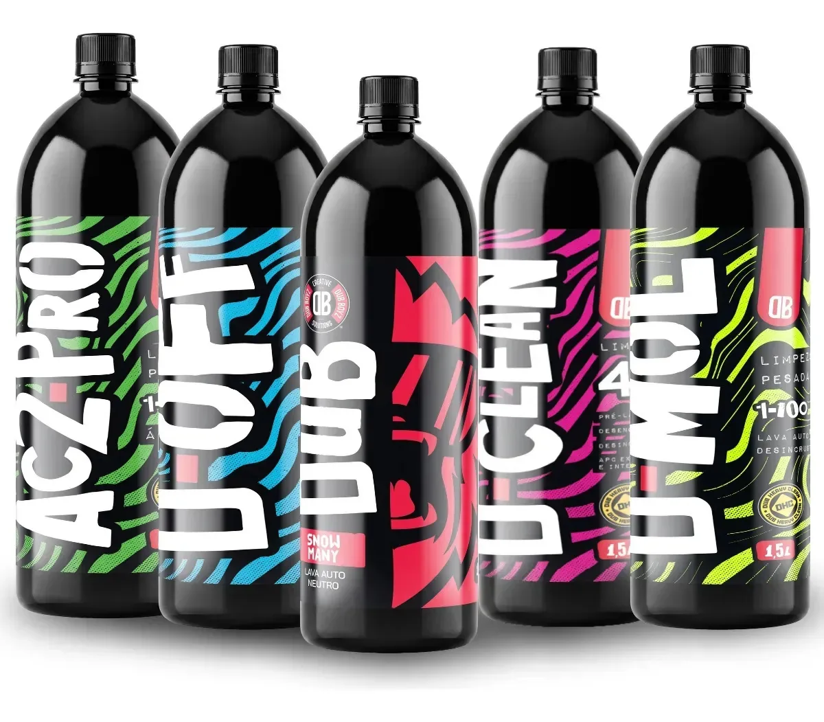 Kit Limpeza Automotiva Completa Dub Boyz 5 Produtos 1,5l