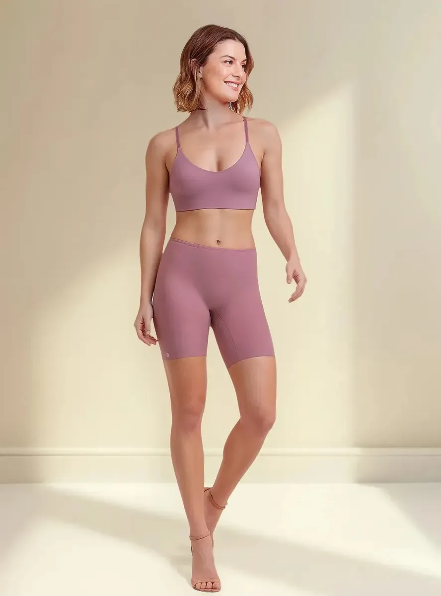 Bermuda Lingerie Para Usar Sob Vestidos Roupas Sustentação Cor Boto Tamanho GG