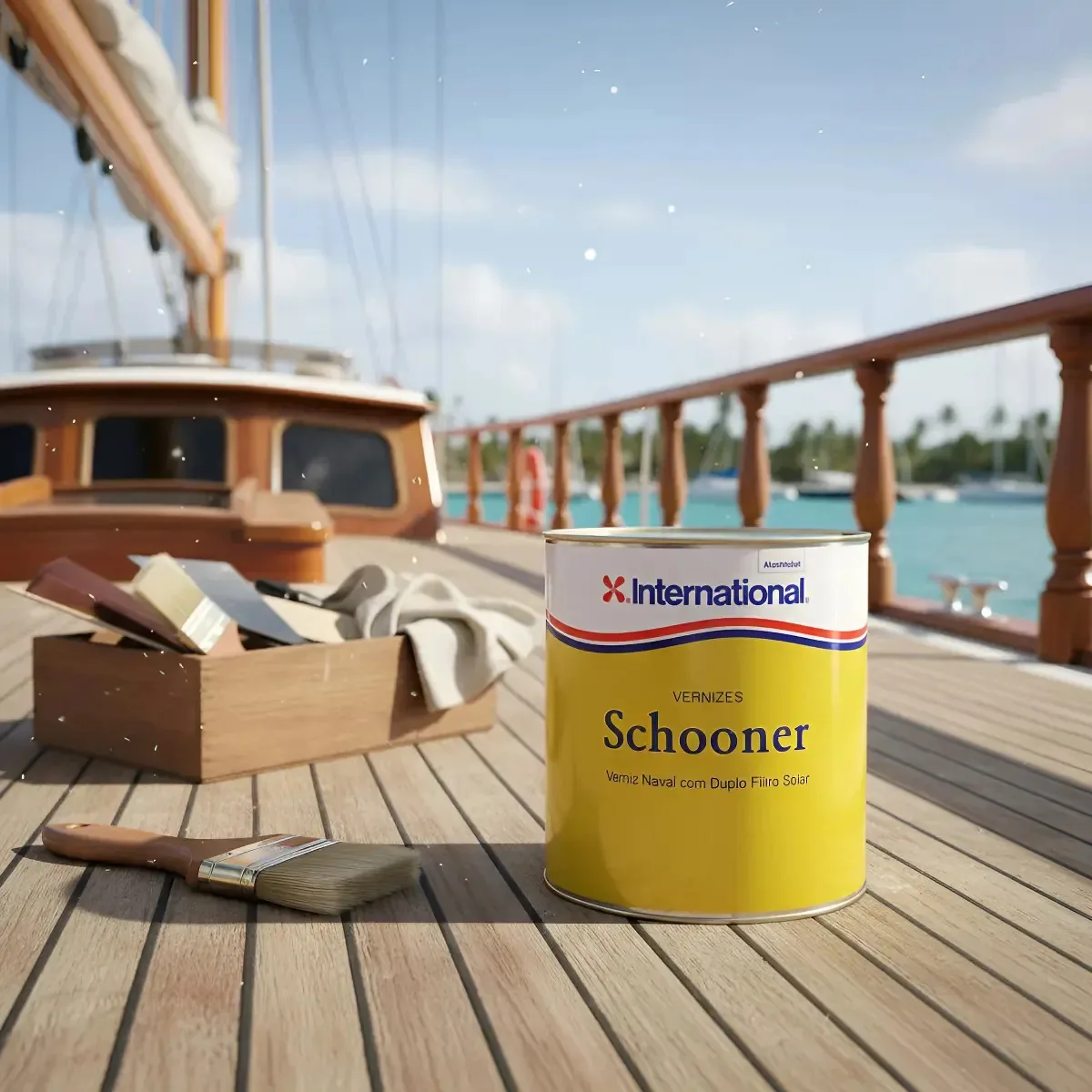 Verniz Schooner Naval Uv Brilhante 3,6l International Brilhante