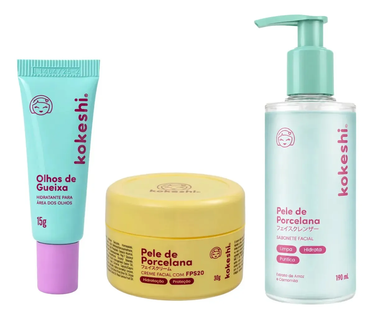 Kit Skincare Limpeza E Hidratação Kokeshi