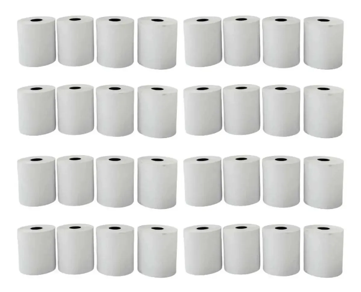 Bobina De Papel Térmico 036mmx10m Branco Caixa 120 Bobinas