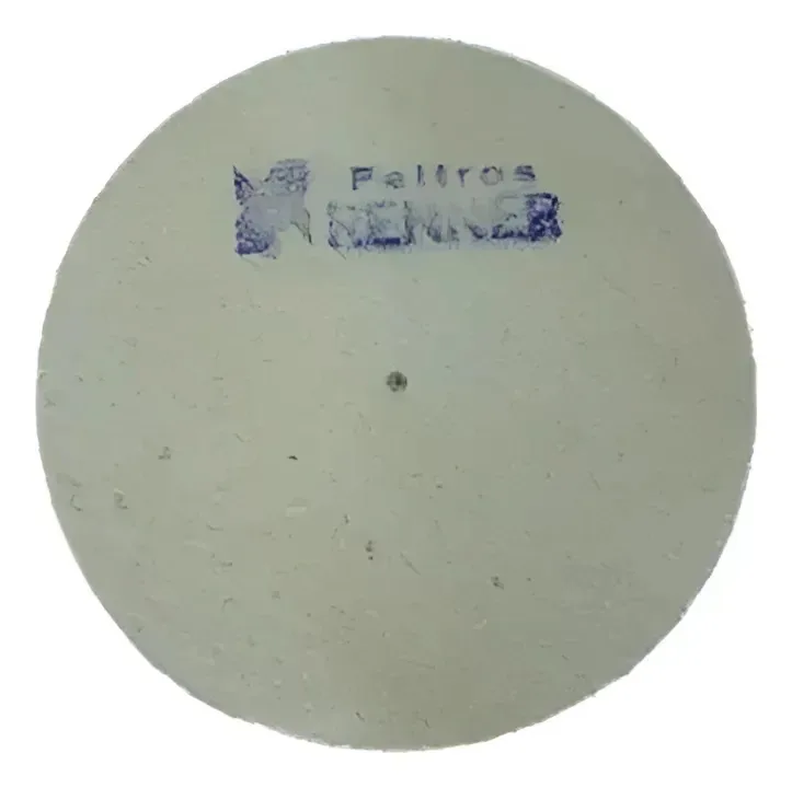 Disco De Feltro Para Polimento 150x10mm Furo Prego Guia Feltro