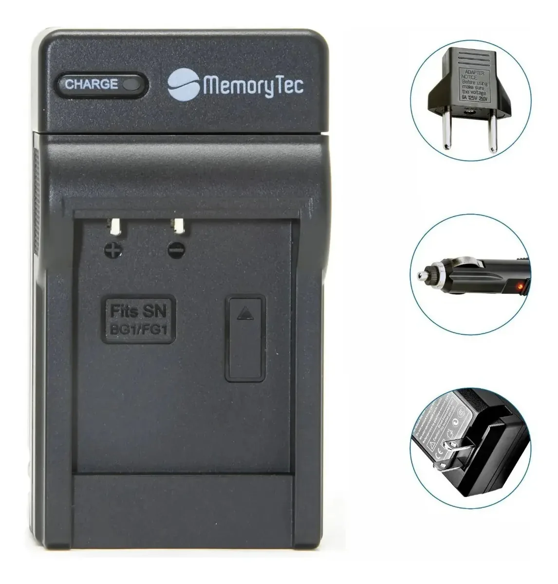 Kit 4 Bat.erias Np-bg1 / Fg1 + Carregador Para Câmeras Sony
