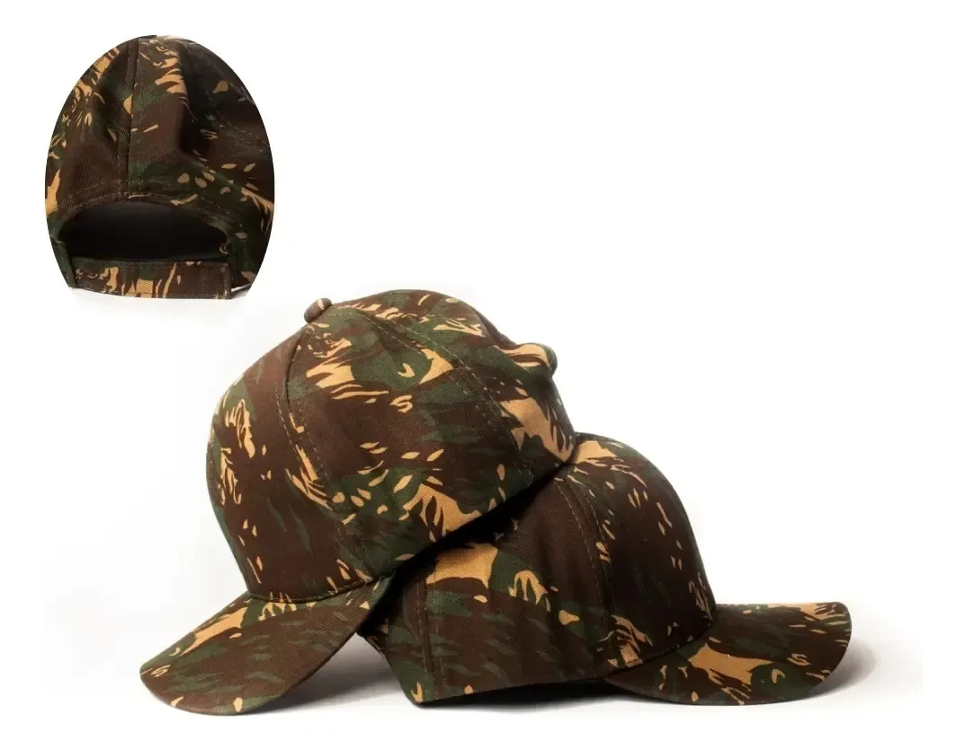 Kit 100 Bonés Lisos - Atacado/revenda/bordado Uniforme Cor Exército Tamanho Un