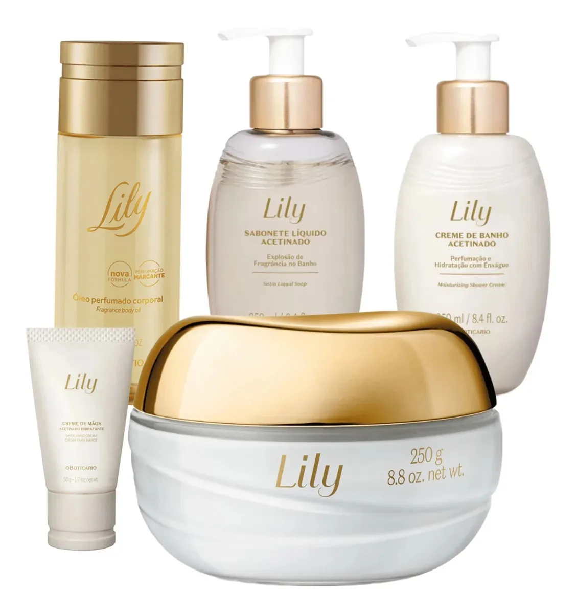 Combo Lily Acetinados E Óleo