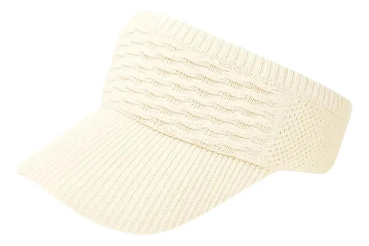 Boné Viseira Feminina Praia Proteção Solar Uv Chapéu Branco Un Lisa
