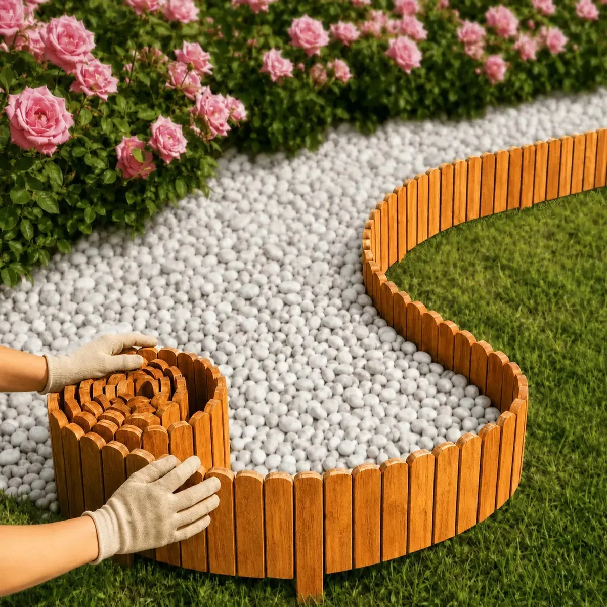 Kit 5 Metros Separação De Jardim Barreira Limitador De Terra