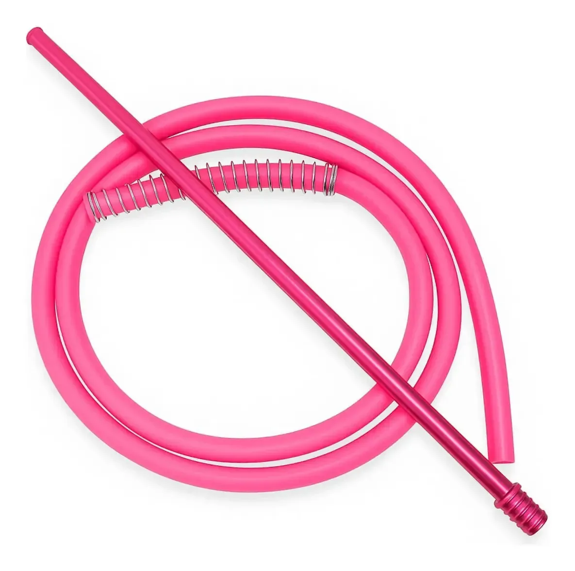 Mangueira Narguile Anti Chamas Silicone Resistente Cores Rosa