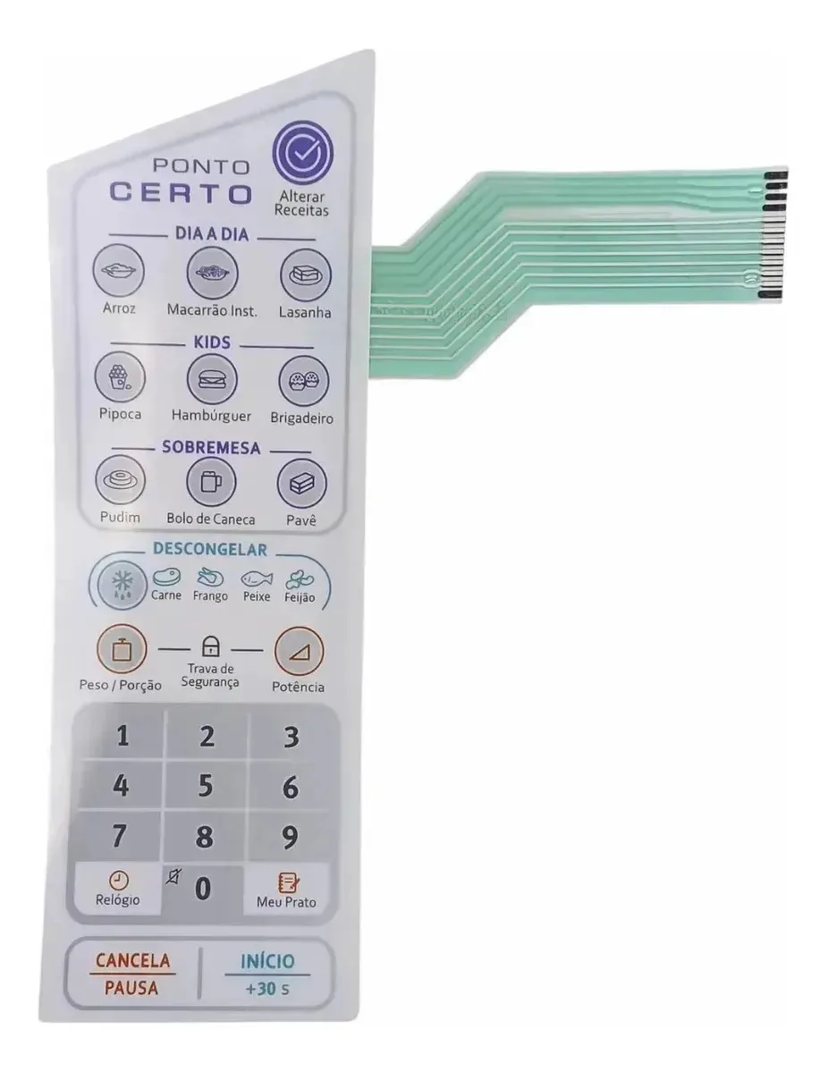 Membrana Teclado Microondas Mep41