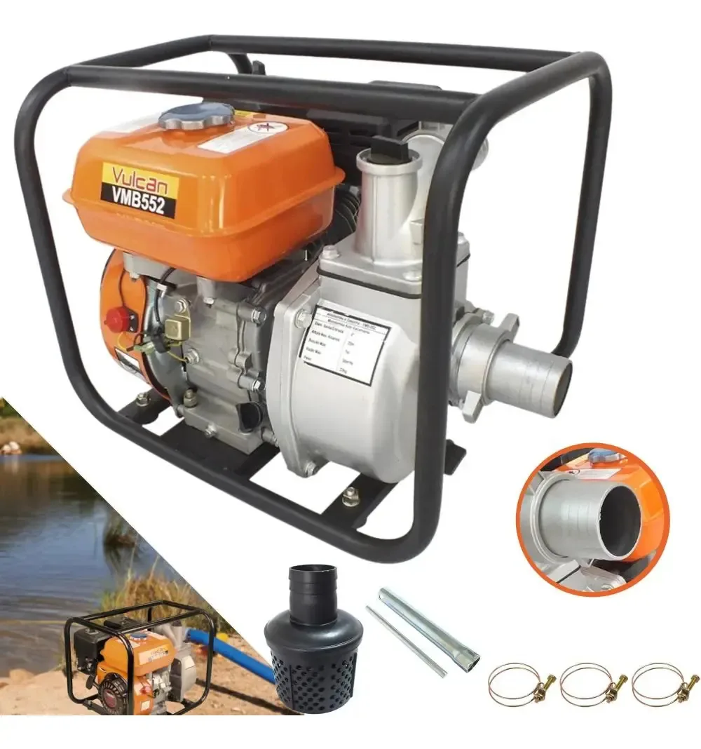 Motobomba Vulcan Vmb552 Motor Gasolina 4t Bomba Alta Vazão