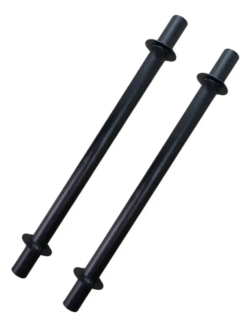 Kit 2 Haste Prolongador Suporte Caixa Som Acústica 75cm Sub Preto