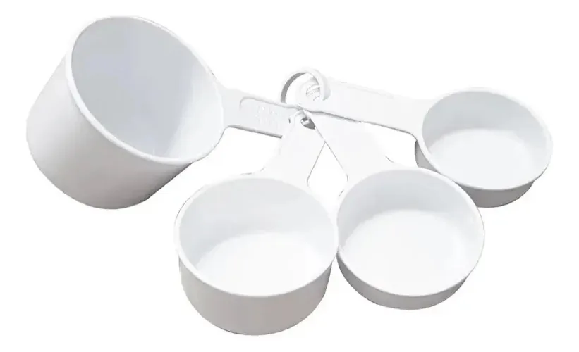Kit 4 Copos Medidores Branco