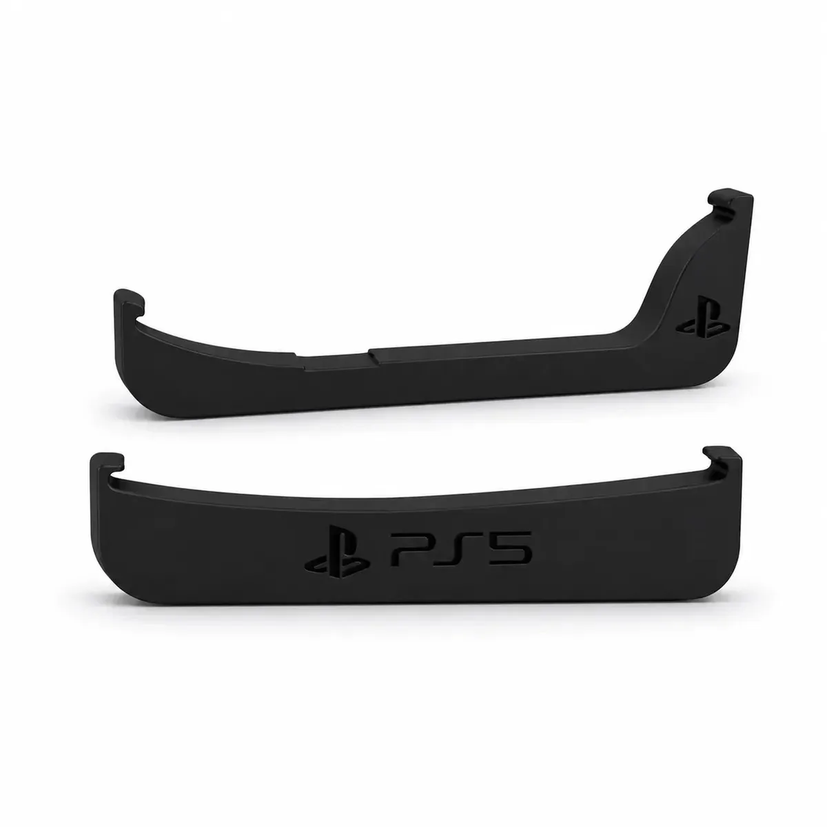 Suporte Horizontal Compatível com PS5 Slim com Disco, Base de Apoio para PlayStation 5 Slim Disc, Suporte de Mesa para Console PS5 Slim com Leitor, Organização, Estabilidade, Ventilação Cor Preto