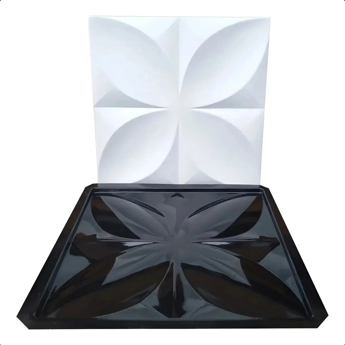 Forma Para Gesso Molde Para Gesso Placa Para Gesso 29x29cm Preto