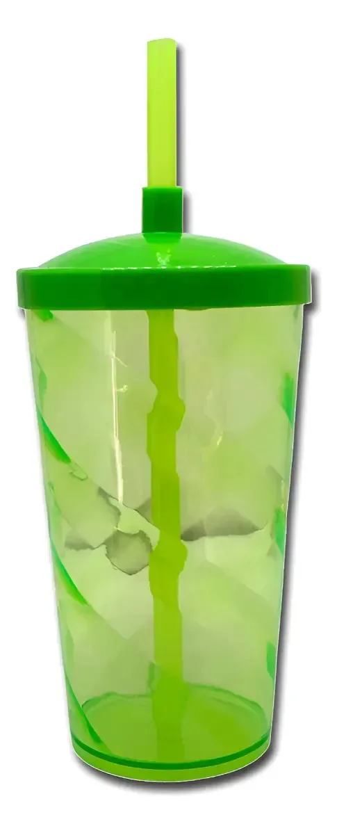 Kit 30 Copos Twister 500ml Tampa Normal | Festas E Decoração Cor Verde